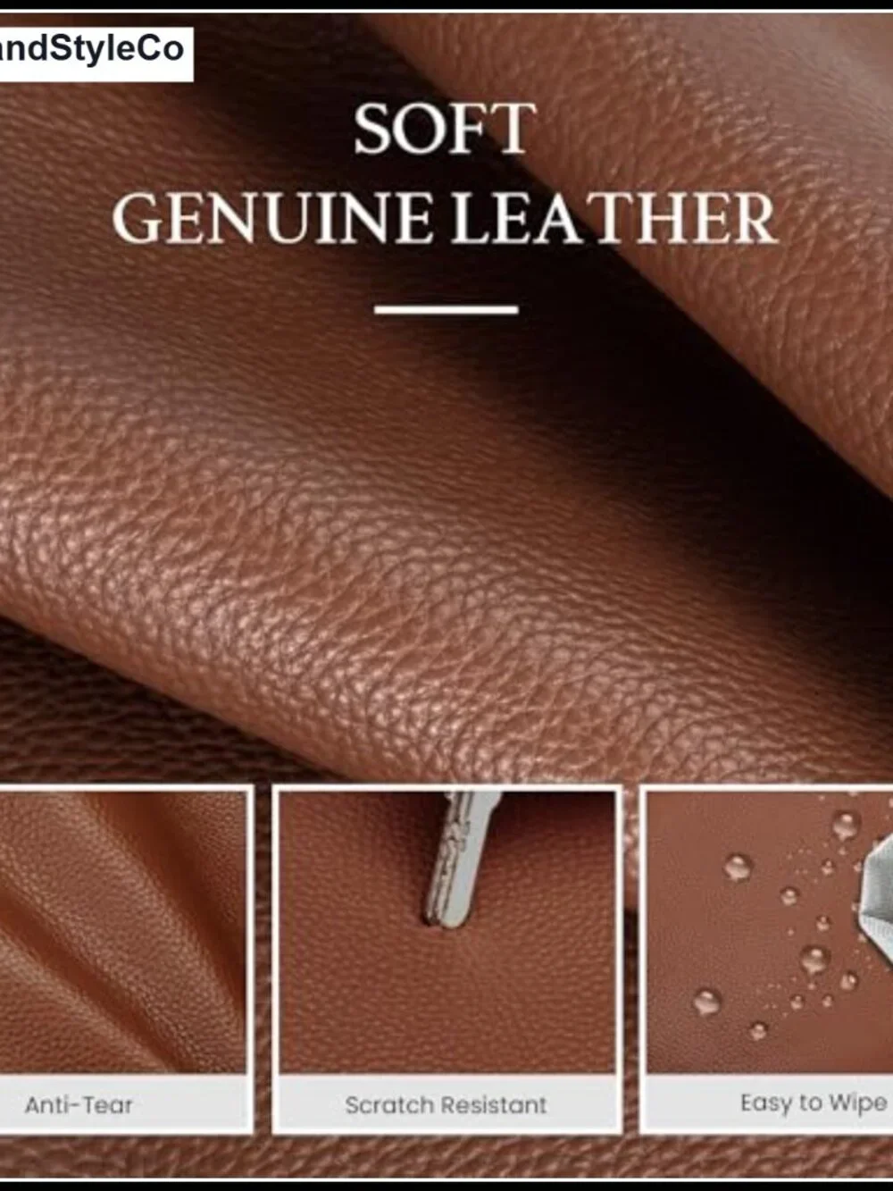Genuine Leather Tote Bag Women Medium Soft Shoulder Handbag Vintage Satchel